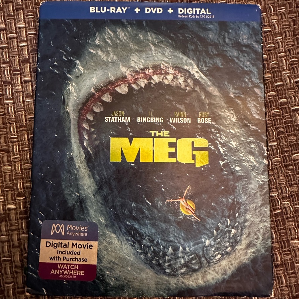 The Meg Blueray digital and dvd